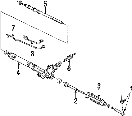 Diagram POWER STEERING GEAR & PUMP. for your 2020 Chevrolet Camaro 2.0L Ecotec M/T LS Coupe 