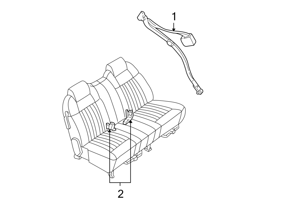 RESTRAINT SYSTEMS. REAR SEAT BELTS.