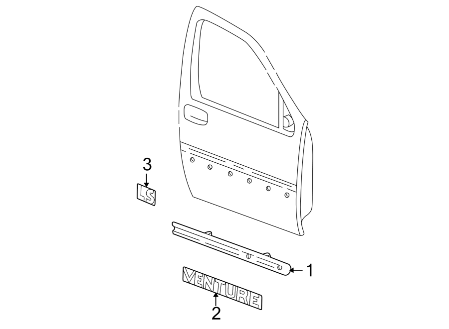 3FRONT DOOR. EXTERIOR TRIM.https://images.simplepart.com/images/parts/motor/fullsize/GL97330.png