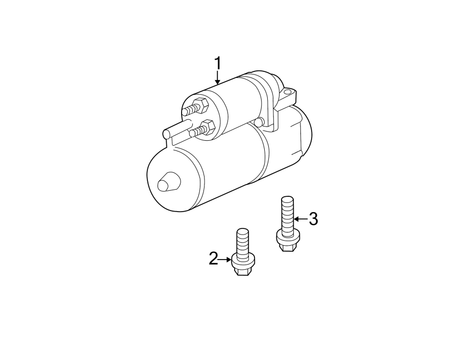 Diagram STARTER. for your 2023 Cadillac XT4   