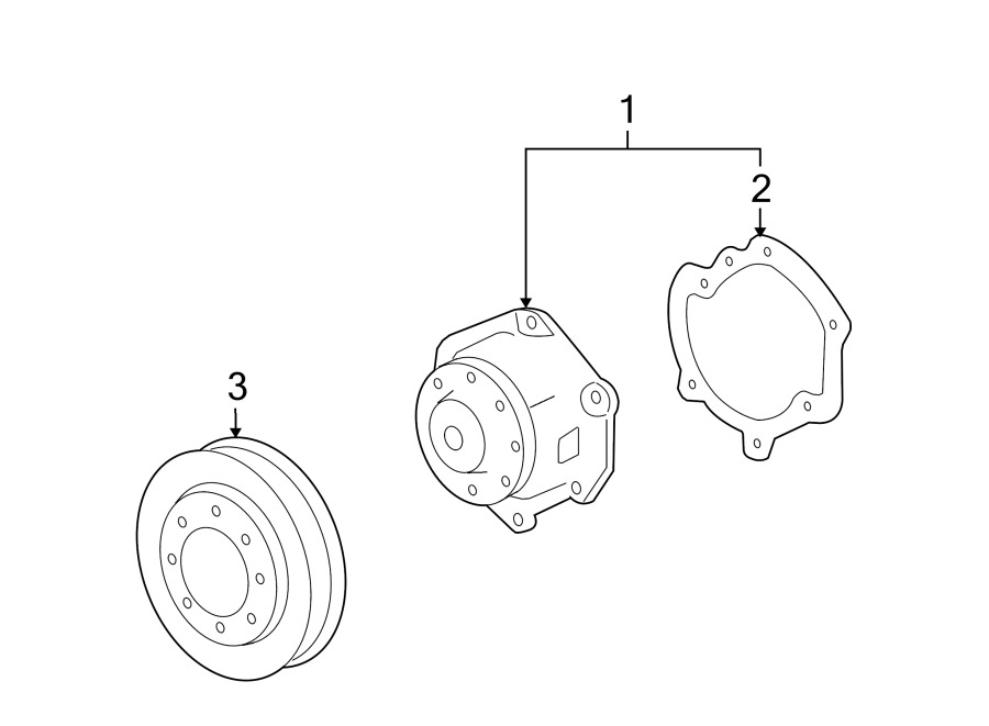 Diagram WATER PUMP. for your 2015 Chevrolet Equinox LS Sport Utility  