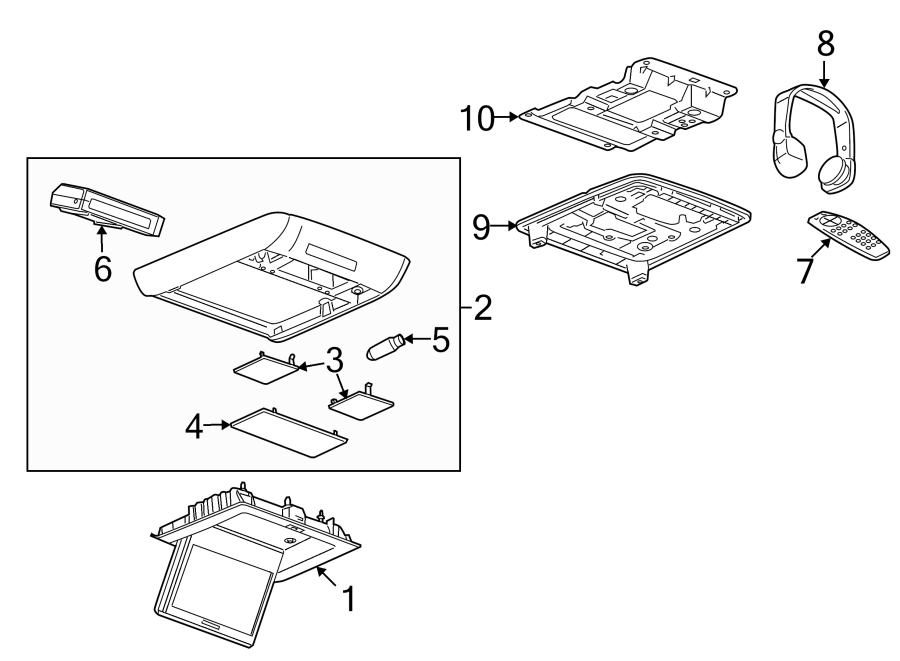 ENTERTAINMENT SYSTEM COMPONENTS. Diagram