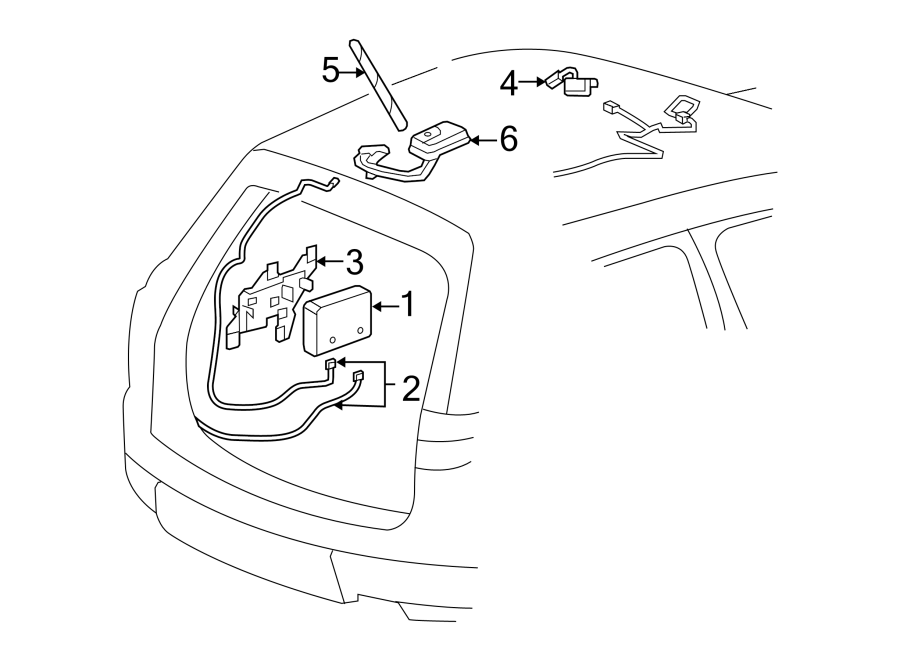 Diagram COMMUNICATION SYSTEM COMPONENTS. for your 2001 Buick Century   