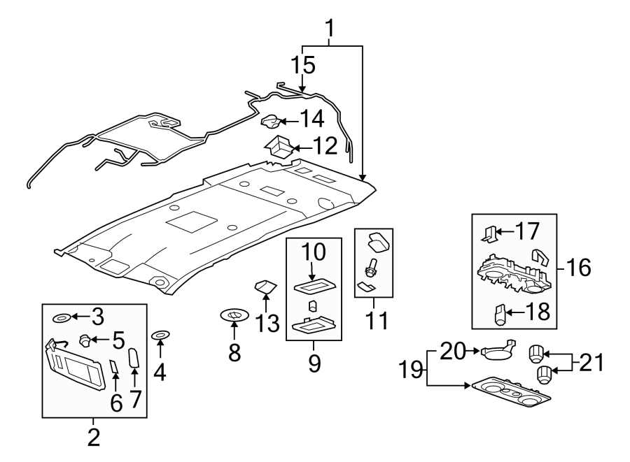 Diagram INTERIOR TRIM. for your 1999 Buick Century   