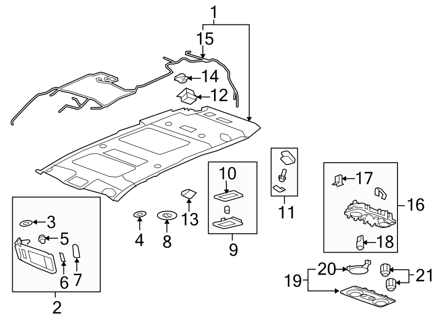 Diagram INTERIOR TRIM. for your 1997 Buick Century   