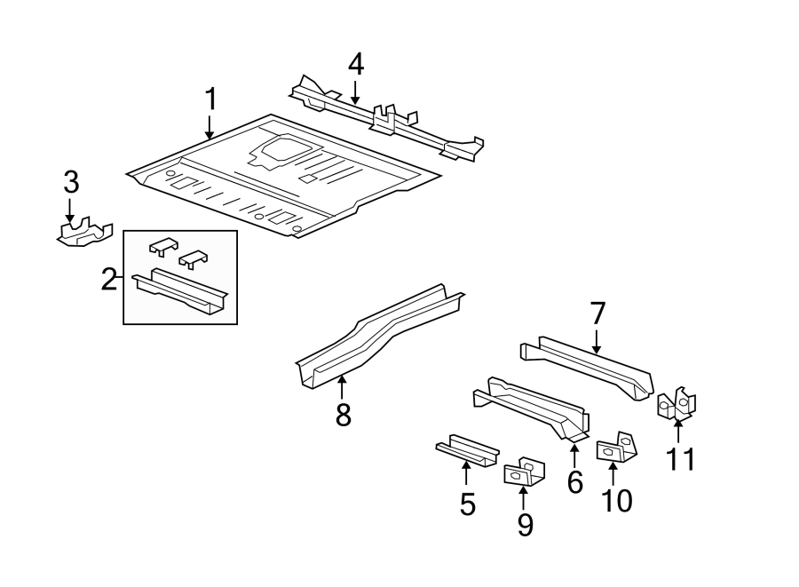 9Pillars. Rocker & floor. Floor & rails.https://images.simplepart.com/images/parts/motor/fullsize/GM09495.png