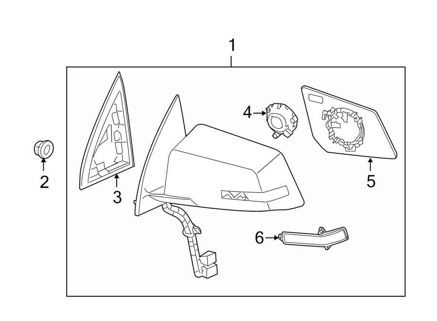 Diagram FRONT DOOR. OUTSIDE MIRRORS. for your 2012 Chevrolet Suburban 2500   