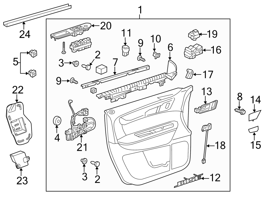 1FRONT DOOR. INTERIOR TRIM.https://images.simplepart.com/images/parts/motor/fullsize/GM09552.png