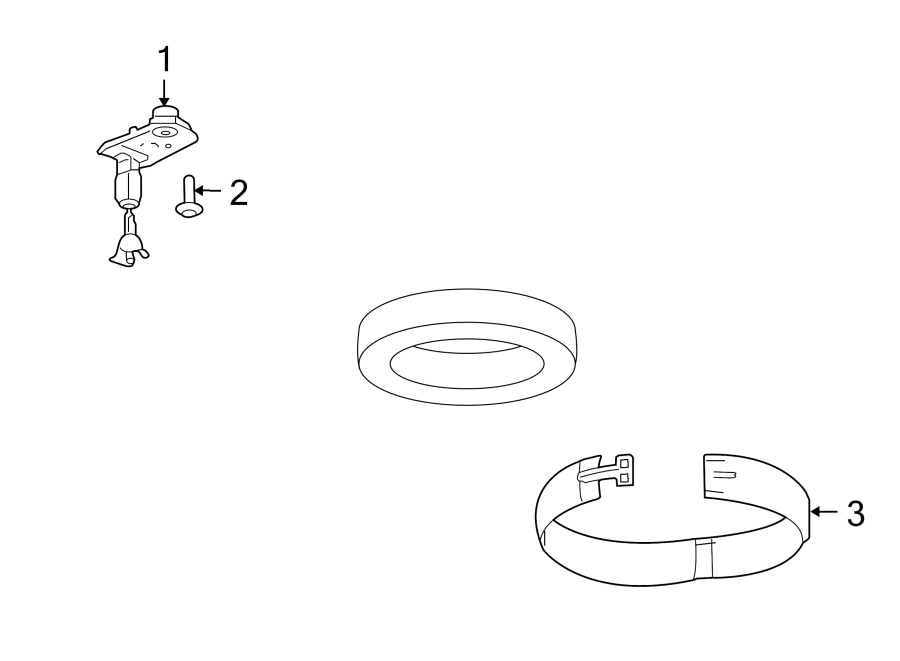 REAR BODY & FLOOR. SPARE TIRE CARRIER. Diagram