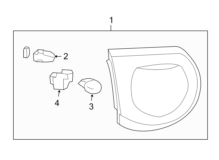 Diagram REAR LAMPS. TAIL LAMPS. for your 2011 Chevrolet Tahoe    