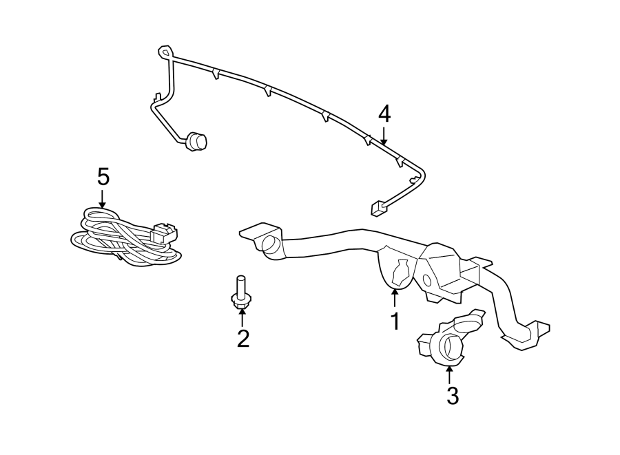 Diagram REAR BUMPER. TRAILER HITCH COMPONENTS. for your 2019 GMC Sierra 2500 HD 6.0L Vortec V8 A/T RWD Base Crew Cab Pickup Fleetside 