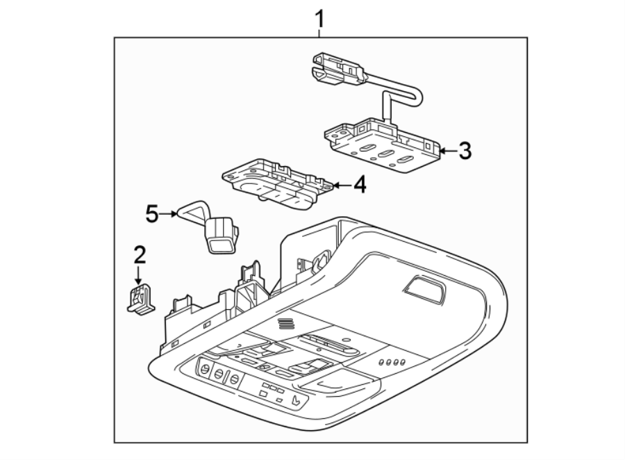 Diagram OVERHEAD CONSOLE. for your 2001 Buick Century   