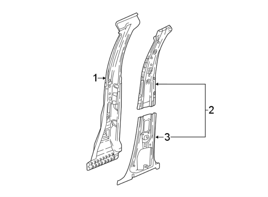 1PILLARS. ROCKER & FLOOR. CENTER PILLAR.https://images.simplepart.com/images/parts/motor/fullsize/GM18620.png