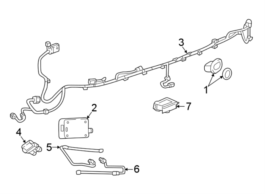 Diagram REAR BUMPER. ELECTRICAL COMPONENTS. for your 1995 Buick Century   