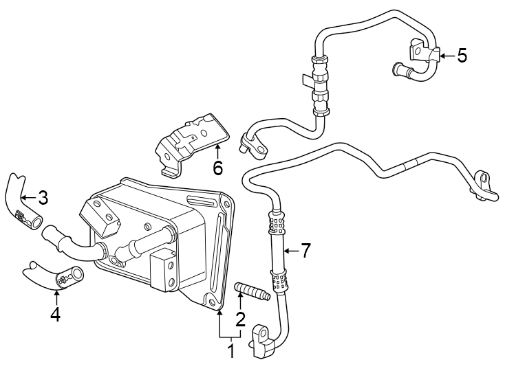 Diagram TRANS oil cooler. for your Oldsmobile