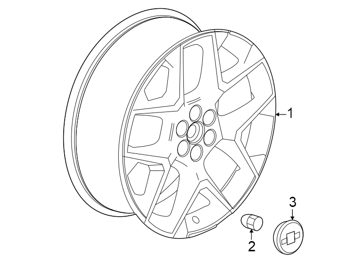 Diagram Wheels. for your Chevrolet Traverse   