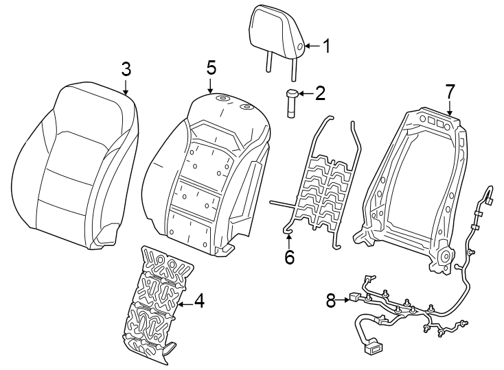 6Seat back components. W/O power.https://images.simplepart.com/images/parts/motor/fullsize/GM24465.png