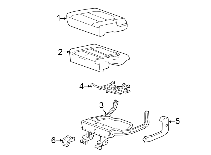 340% side. Cloth. Evotex. Gideon. Inner. LS. Lt. Outer. Seat cushion. W/O power fold. Z71.https://images.simplepart.com/images/parts/motor/fullsize/GM24530.png