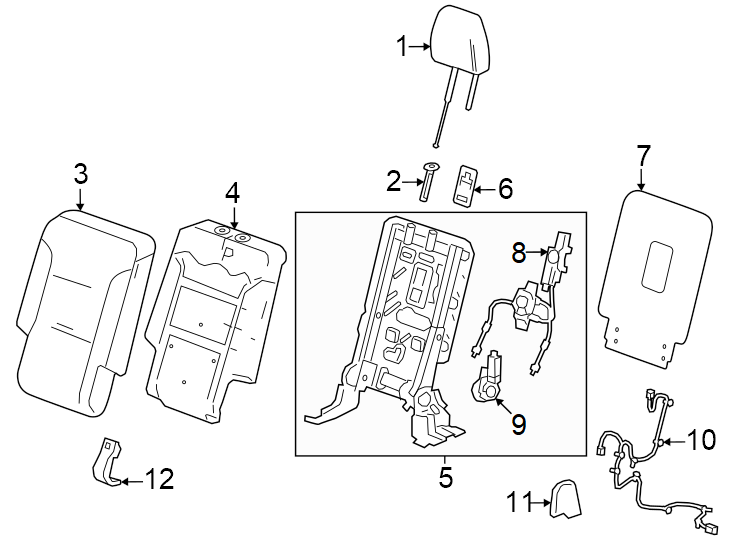 1240% side. Inner. Outer. Seat back. W/POWER fold.https://images.simplepart.com/images/parts/motor/fullsize/GM24545.png