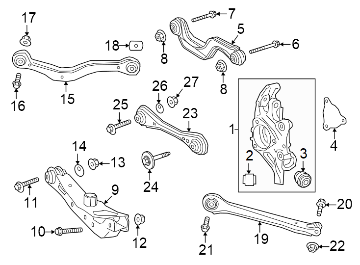 1Rear suspension. Suspension components.https://images.simplepart.com/images/parts/motor/fullsize/GM24730.png