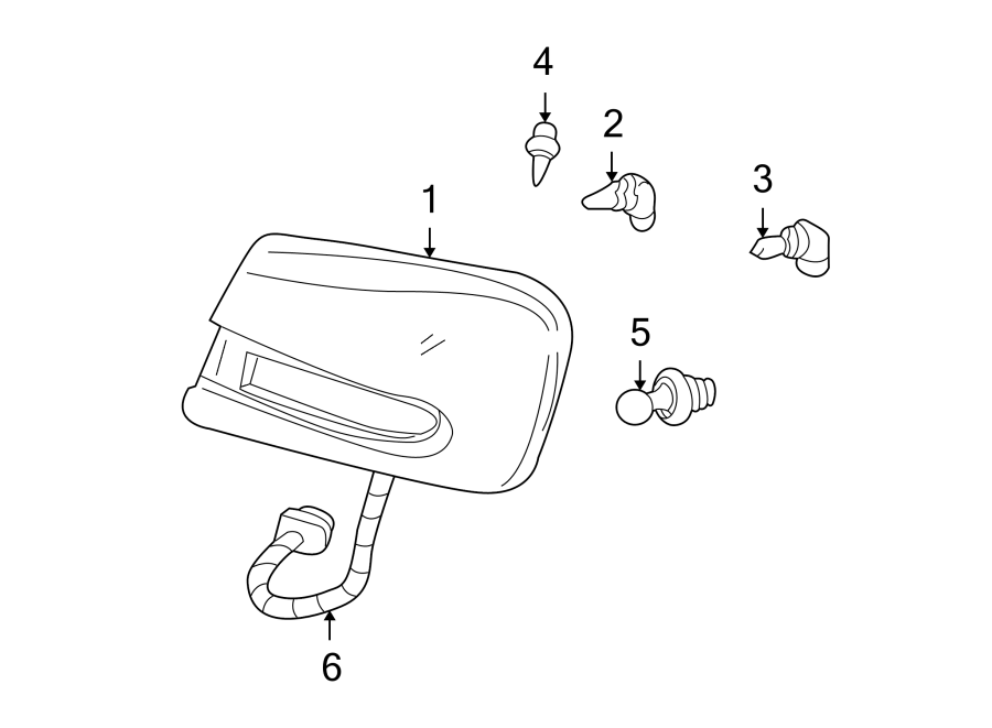 Diagram FRONT LAMPS. HEADLAMP COMPONENTS. for your 2012 Chevrolet Express 2500   