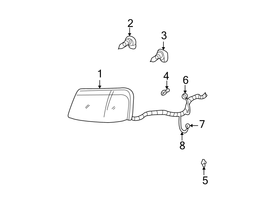 Diagram FRONT LAMPS. HEADLAMP COMPONENTS. for your 2006 GMC Sierra 2500 HD 6.6L Duramax V8 DIESEL M/T 4WD SLE Standard Cab Pickup 