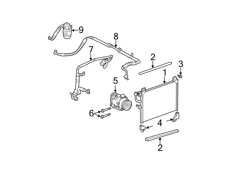 1Air conditioner & heater. Compressor & lines. Condenser.https://images.simplepart.com/images/parts/motor/fullsize/GN02087.png