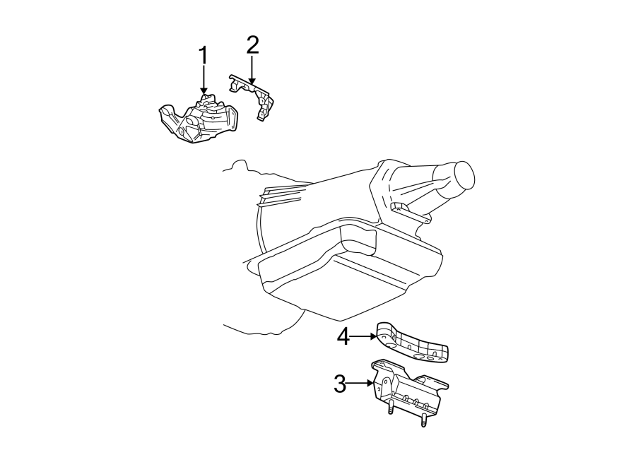 Diagram ENGINE & TRANS MOUNTING. for your 2002 Chevrolet Camaro   