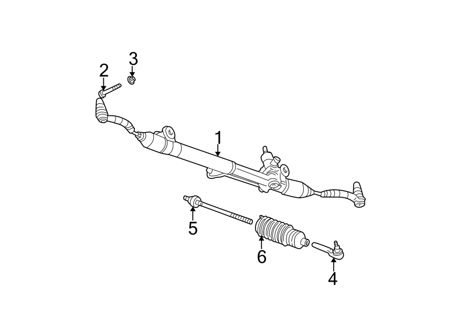 Diagram STEERING GEAR & LINKAGE. for your 2005 Buick Century   