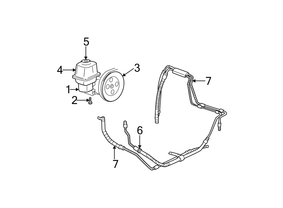 Diagram STEERING GEAR & LINKAGE. PUMP & HOSES. for your 2005 Chevrolet Silverado 1500 Z71 Off-Road Standard Cab Pickup Fleetside  