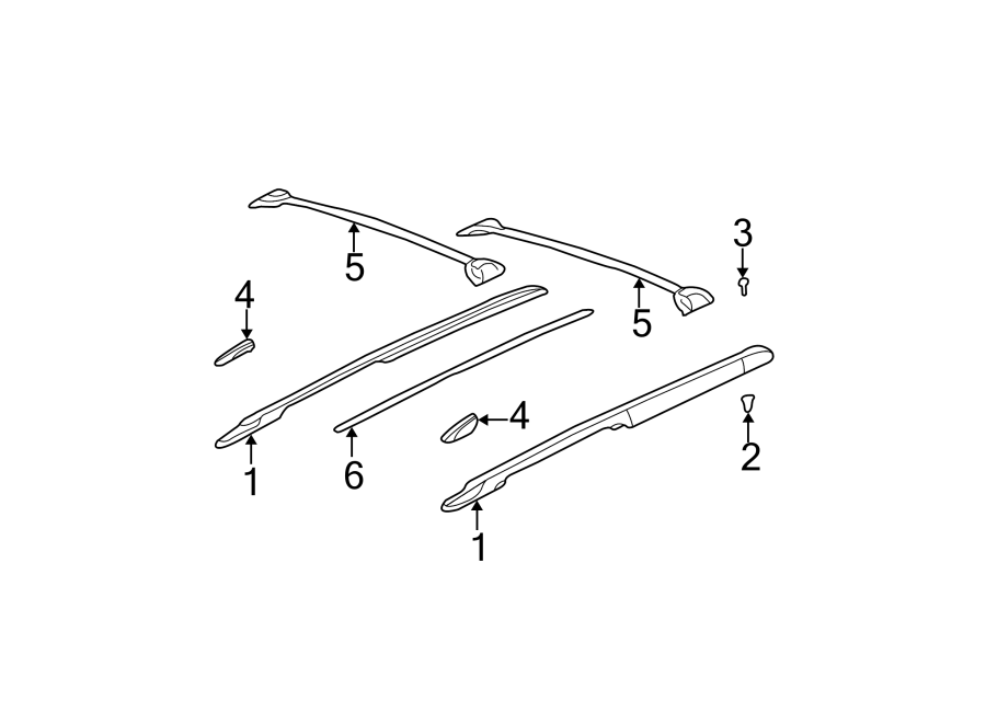 Diagram ROOF. LUGGAGE CARRIER. for your Chevrolet