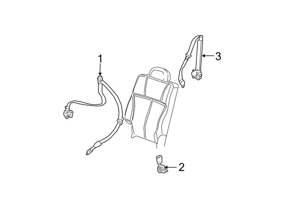 RESTRAINT SYSTEMS. REAR SEAT BELTS.