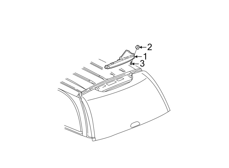 Diagram REAR LAMPS. HIGH MOUNTED STOP LAMP. for your Cadillac ATS  