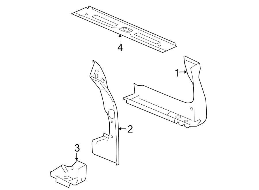 Gmc Envoy XUV Rear Body Panel (Rear). W/XUV - 15761723 | McElveen Buick ...