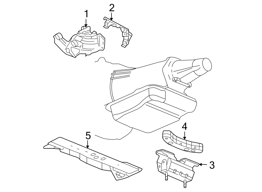 Diagram ENGINE & TRANS MOUNTING. for your 2002 Chevrolet Camaro  Z28 Coupe 