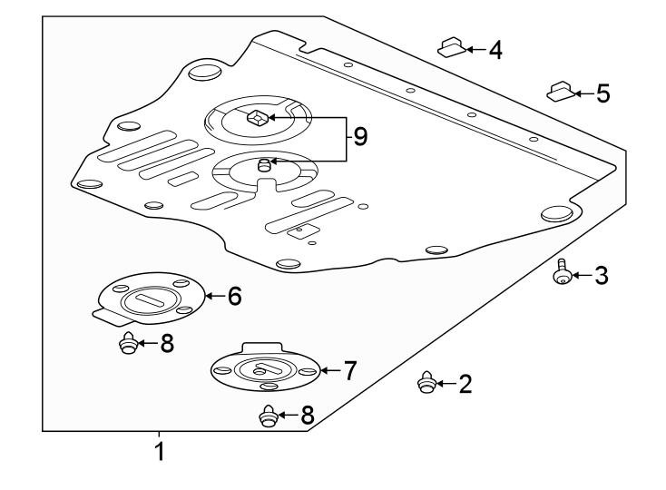 1Radiator support. Splash shields.https://images.simplepart.com/images/parts/motor/fullsize/GN21090.png