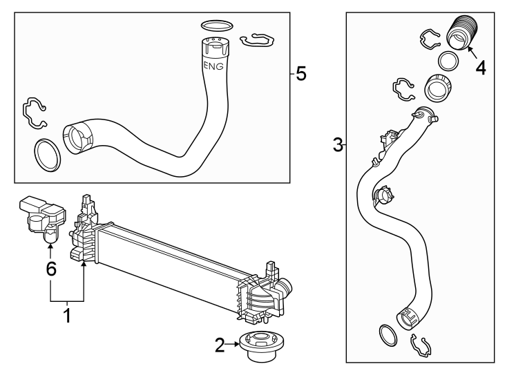 Diagram Intercooler. for your 2005 Chevrolet Classic   