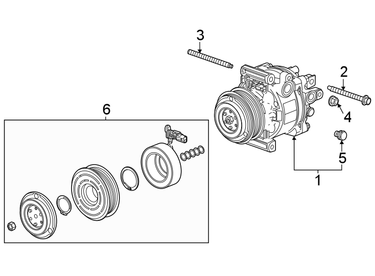 4Air conditioner & heater. Compressor & lines. Condenser.https://images.simplepart.com/images/parts/motor/fullsize/GN21185.png