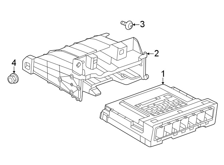 Diagram Electrical components. for your 2023 Chevrolet Trailblazer   