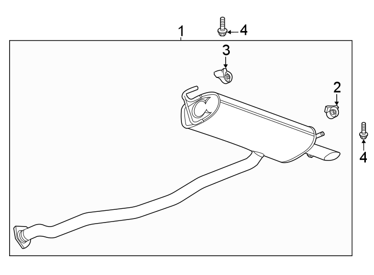 Diagram Exhaust system. Exhaust components. for your 2016 Chevrolet Camaro  LT Coupe 