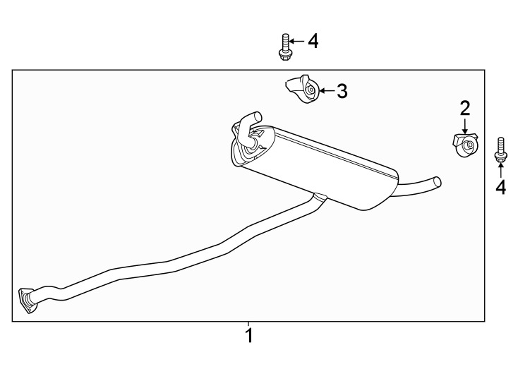 Diagram Exhaust system. Exhaust components. for your 2024 Chevrolet Camaro  LT Coupe 