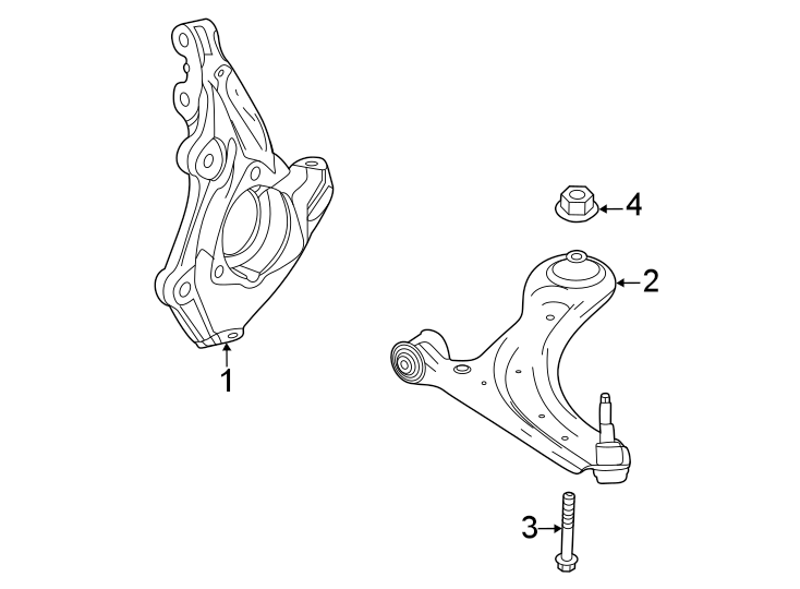 Diagram Front suspension. Suspension components. for your 2007 GMC Sierra 2500 HD  SLT Extended Cab Pickup Fleetside 