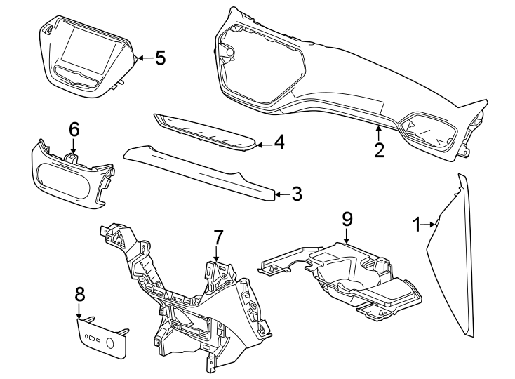 6Instrument panel components.https://images.simplepart.com/images/parts/motor/fullsize/GN21478.png