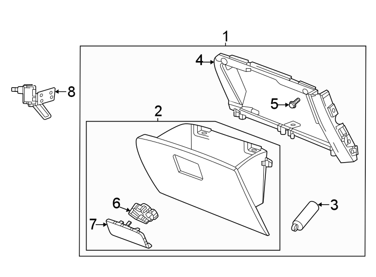 3Instrument panel. Glove box.https://images.simplepart.com/images/parts/motor/fullsize/GN21492.png