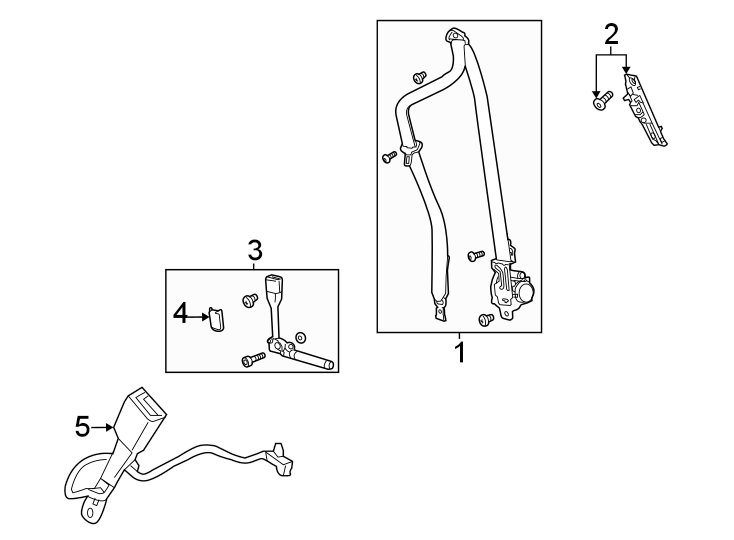 Restraint systems. Front seat belts.