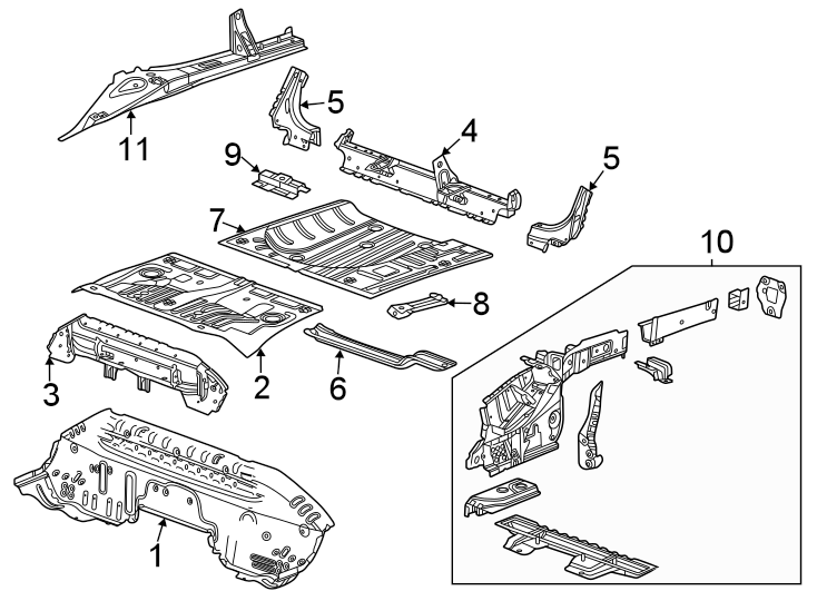 8Rear body & floor. Floor & rails.https://images.simplepart.com/images/parts/motor/fullsize/GN21740.png