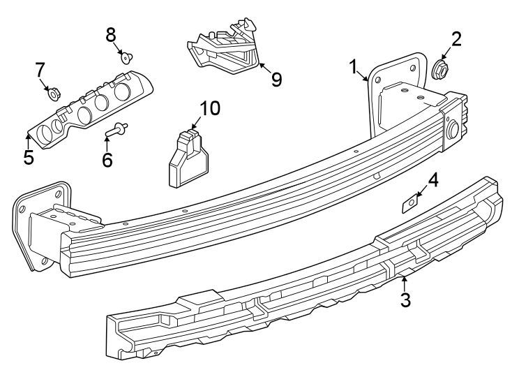 6Rear bumper. Bumper & components.https://images.simplepart.com/images/parts/motor/fullsize/GN21808.png