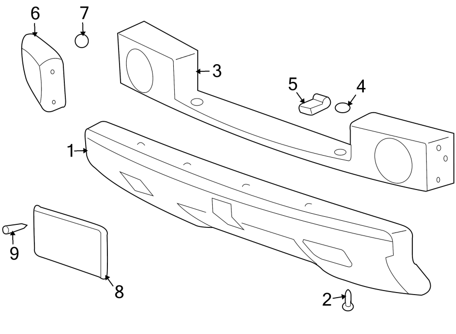 Diagram FRONT BUMPER. BUMPER & COMPONENTS. for your Hummer H2   