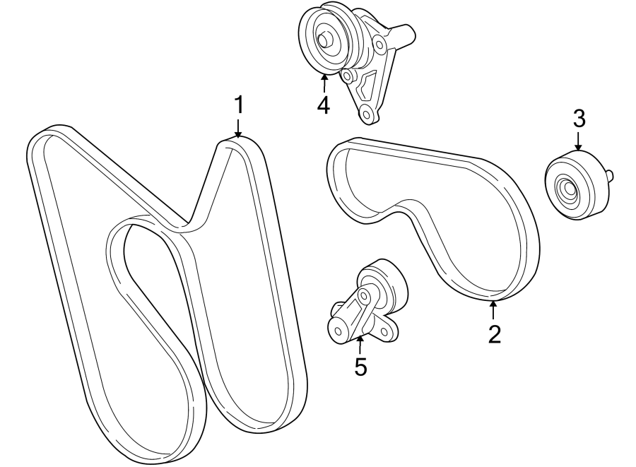 Diagram BELTS & PULLEYS. for your 2013 Chevrolet Traverse    