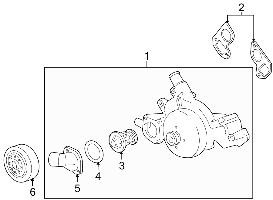 Diagram WATER PUMP. for your 2013 Chevrolet Volt   